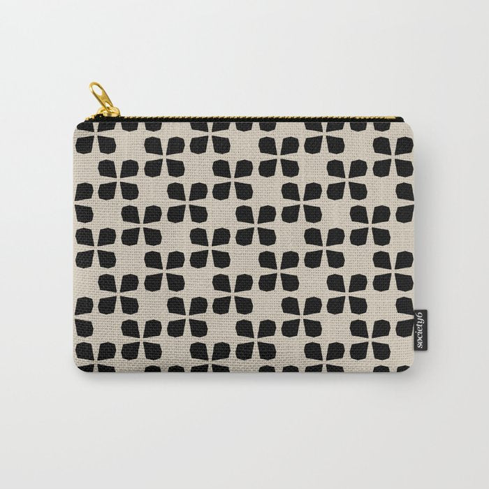Minimalist Japanese Floral Pattern Carry All Pouch Gallery Image 1