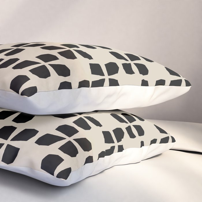 Minimalist Japanese Floral Pattern Pillow Sham Gallery Image 3