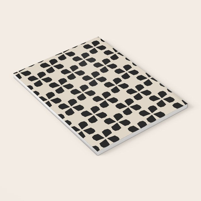 Minimalist Japanese Floral Pattern Notebook Gallery Image 3