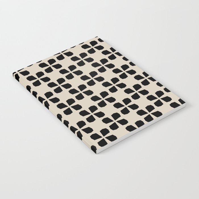 Minimalist Japanese Floral Pattern Notebook Gallery Image 2