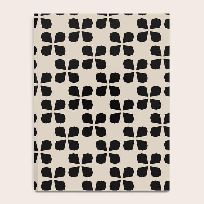 Minimalist Japanese Floral Pattern Notebook Gallery Image 4