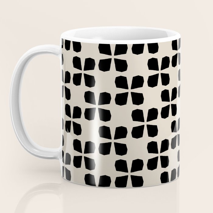 Minimalist Japanese Floral Pattern Coffee Mug Gallery Image 3