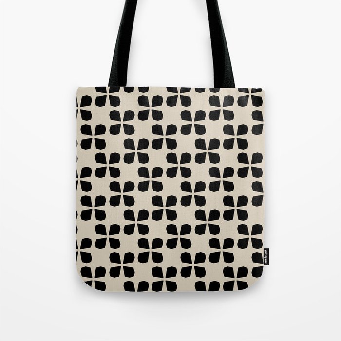 Minimalist Japanese Floral Pattern Tote Bag Gallery Image 1