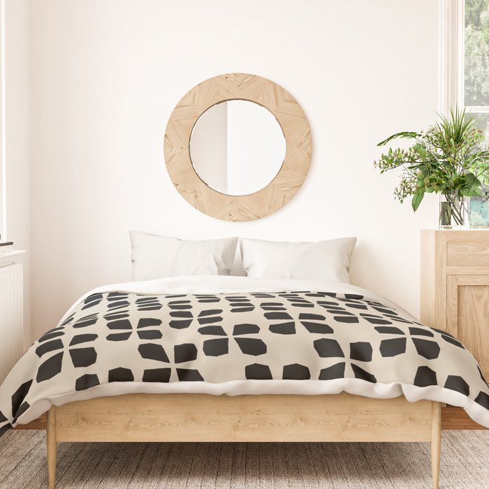 Minimalist Japanese Floral Pattern Duvet Cover Gallery Image 3