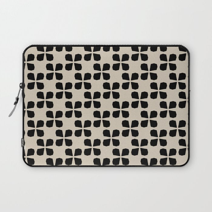 Minimalist Japanese Floral Pattern Laptop Sleeve Gallery Image 1