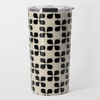 Minimalist Japanese Floral Pattern Travel Mug Gallery Image 1