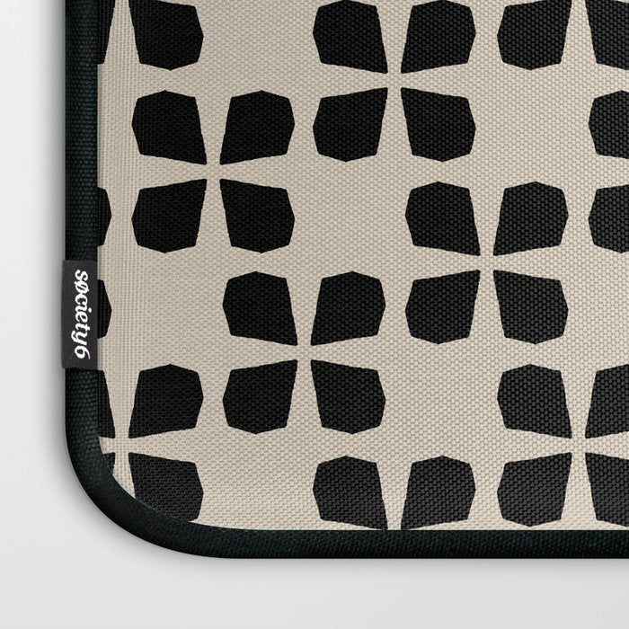 Minimalist Japanese Floral Pattern Laptop Sleeve Gallery Image 3