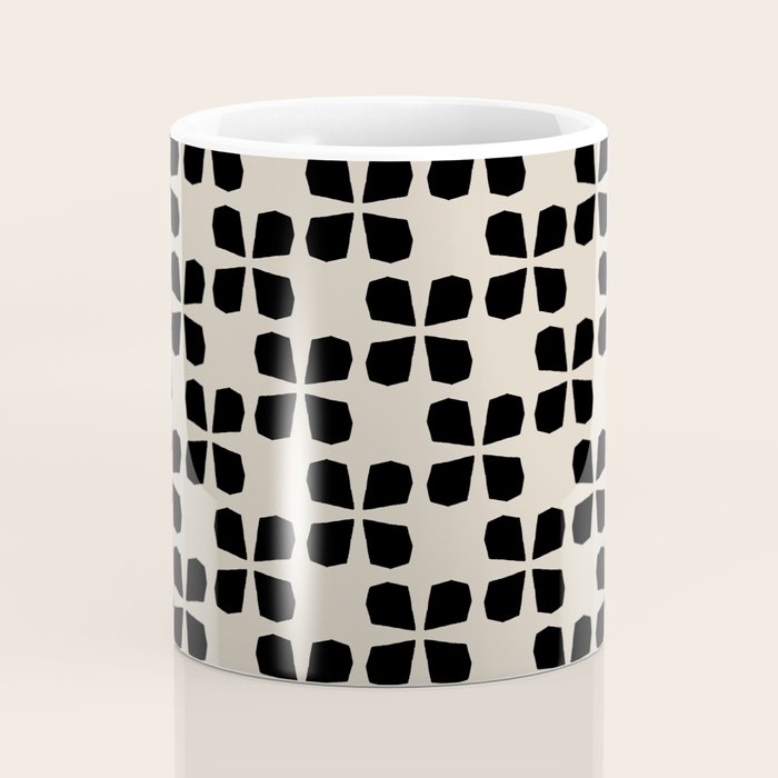 Minimalist Japanese Floral Pattern Coffee Mug Gallery Image 4