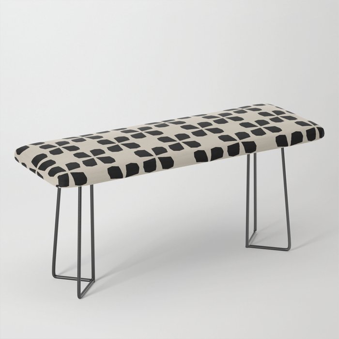 Minimalist Japanese Floral Pattern Bench Gallery Image 1