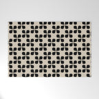 Minimalist Japanese Floral Pattern Welcome Mat Gallery Image 1