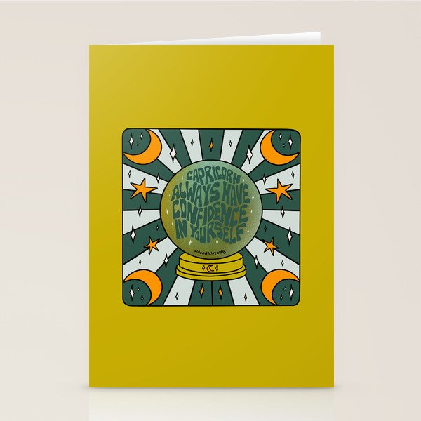 Capricorn Crystal Ball Stationery Card Gallery Image 2