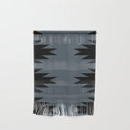 Geometric Southwestern Minimalism - Neutral Blue Wall Hanging Gallery Image 1