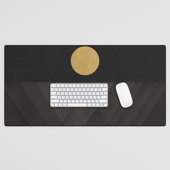 Moon Reflection on Quiet Ocean Desk Mat Gallery Image 1