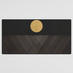 Moon Reflection on Quiet Ocean Desk Mat Gallery Image 3