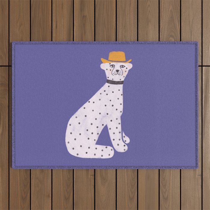 Snow Leopard Outdoor Rug Gallery Image 1