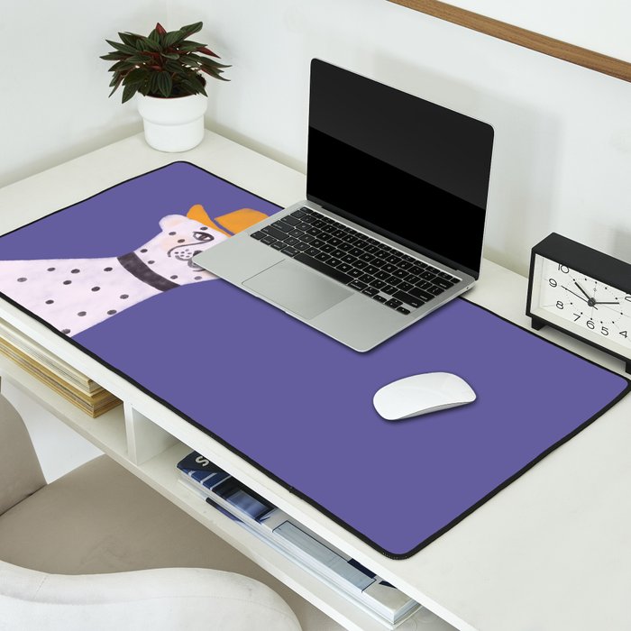 Snow Leopard Desk Mat Gallery Image 2