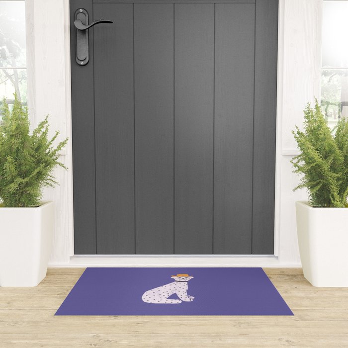 Snow Leopard Welcome Mat Gallery Image 3