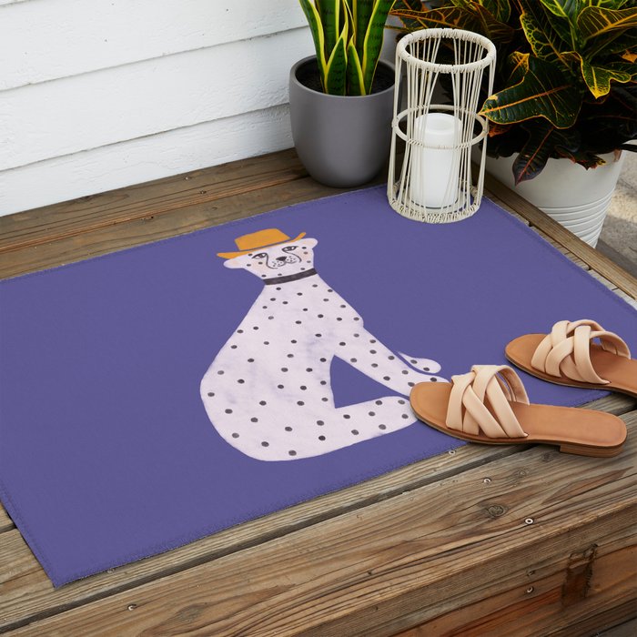 Snow Leopard Outdoor Rug Gallery Image 2