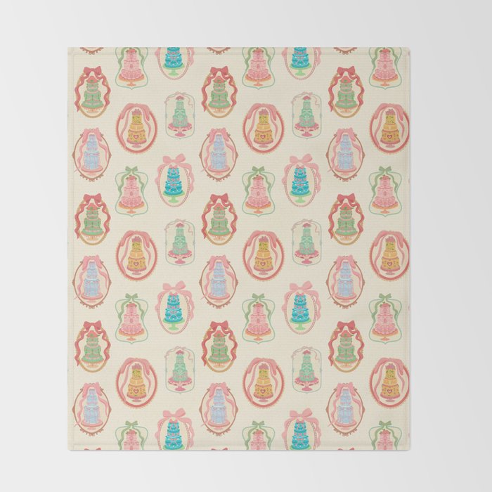 Rococo Cakes Throw Blanket Gallery Image 2