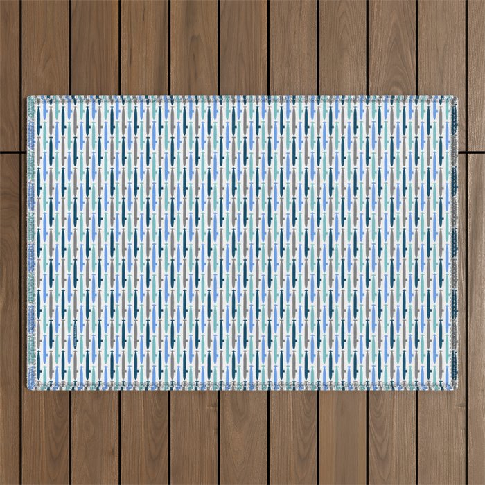 Submarine Blues Outdoor Rug Gallery Image 1