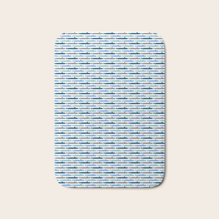 Submarine Blues Bath Mat Gallery Image 1