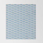 Submarine Blues Throw Blanket Gallery Image 2