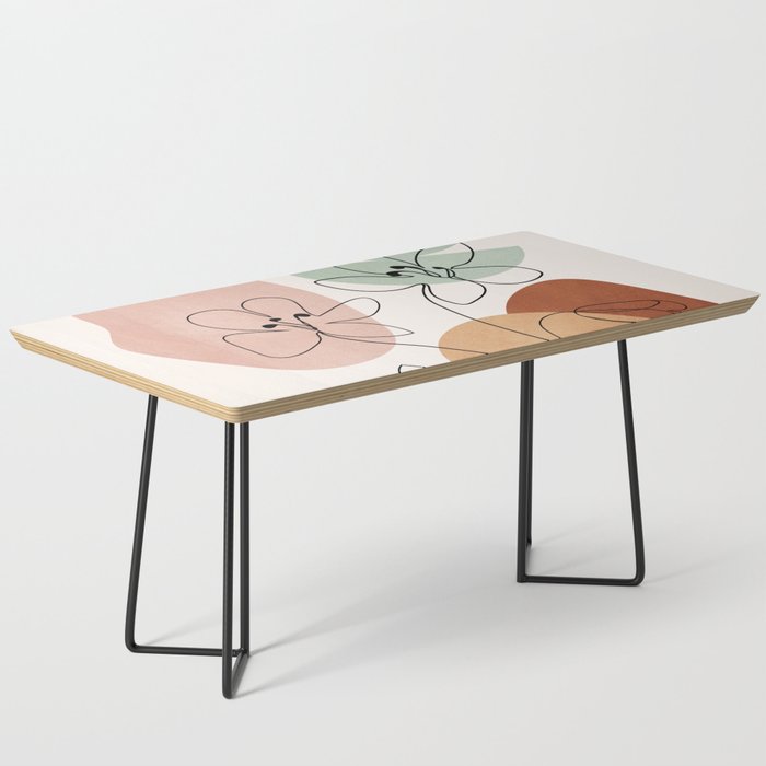Minimal Abstract Flowers 04 Coffee Table Gallery Image 1