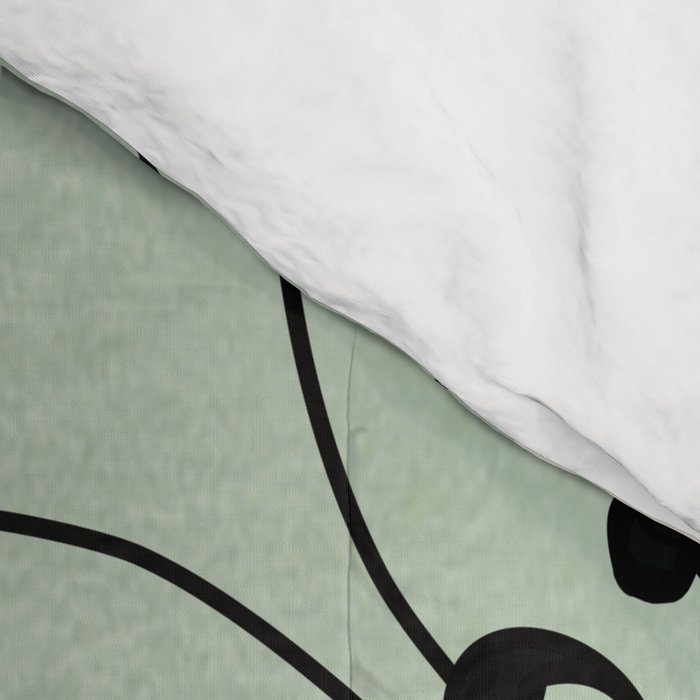 Minimal Abstract Flowers 04 Comforter Gallery Image 4