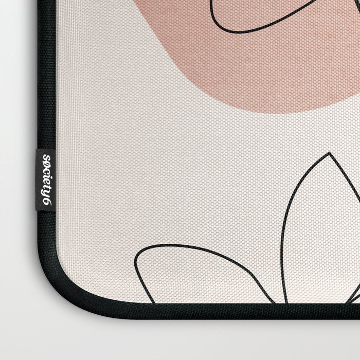 Minimal Abstract Flowers 04 Laptop Sleeve Gallery Image 3