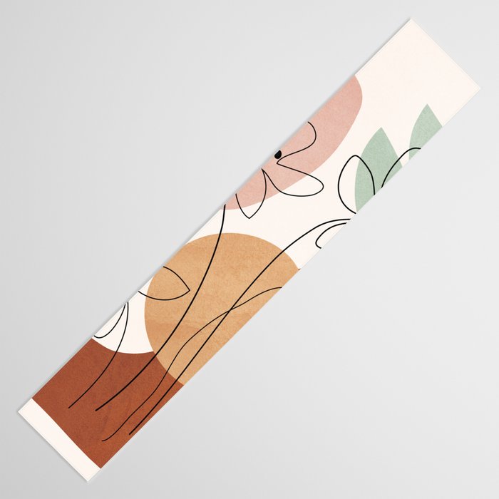 Minimal Abstract Flowers 04 Table Runner Gallery Image 3