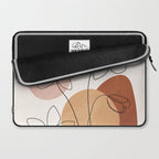 Minimal Abstract Flowers 04 Laptop Sleeve Gallery Image 2