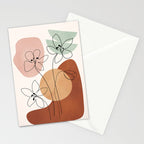 Minimal Abstract Flowers 04 Stationery Card Gallery Image 2