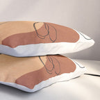 Minimal Abstract Flowers 04 Pillow Sham Gallery Image 3