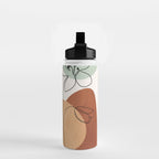 Minimal Abstract Flowers 04 Water Bottle Gallery Image 2