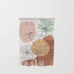 Minimal Abstract Flowers 04 Wall Hanging Gallery Image 1