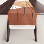 Minimal Abstract Flowers 04 Table Runner Gallery Image 1