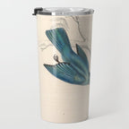 Verditer flycatcher by Elizabeth Gould from "A Century of Birds from the Himalaya Mountains," 1831 Travel Mug Gallery Image 3