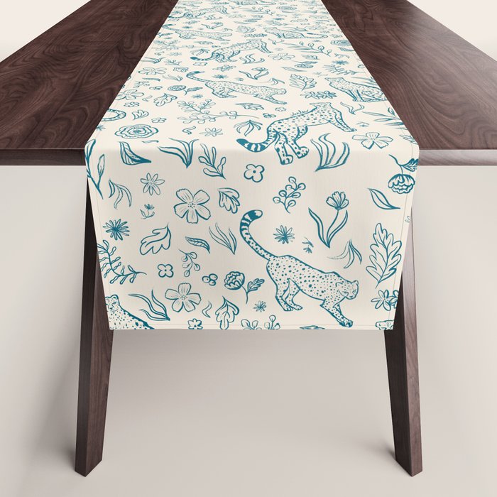 Cheetahs and Plants  Table Runner Gallery Image 1