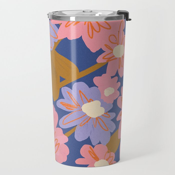 Floral 1970 Travel Mug Gallery Image 2