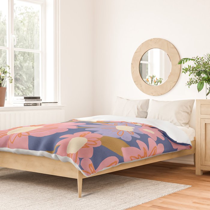 Floral 1970 Duvet Cover Gallery Image 2