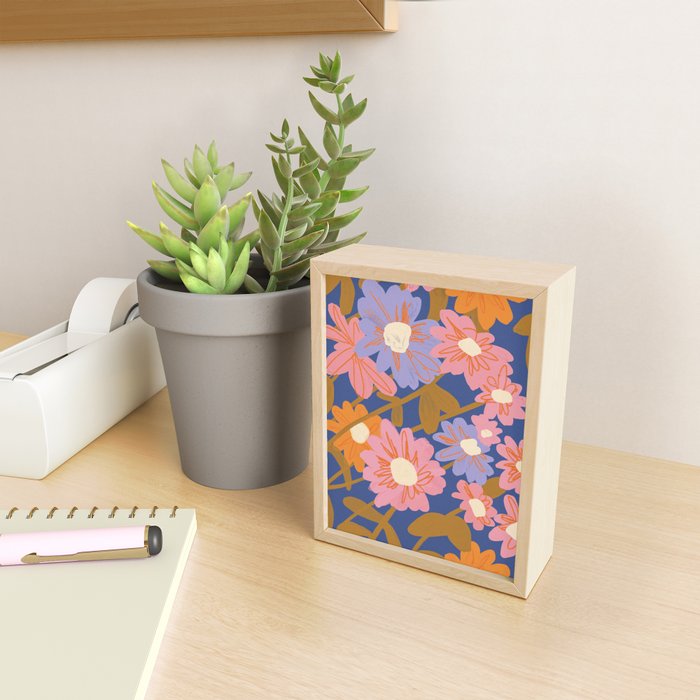 Floral 1970 Mini Art Print Gallery Image 2