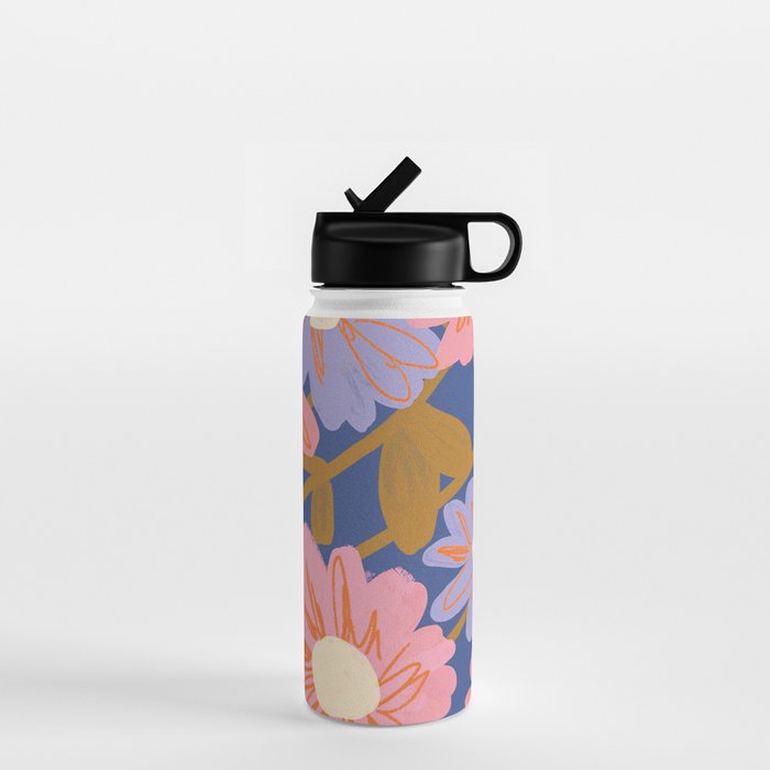 Floral 1970 Water Bottle Gallery Image 1