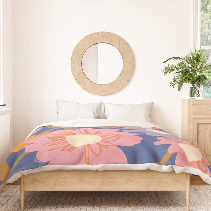 Floral 1970 Duvet Cover Gallery Image 3