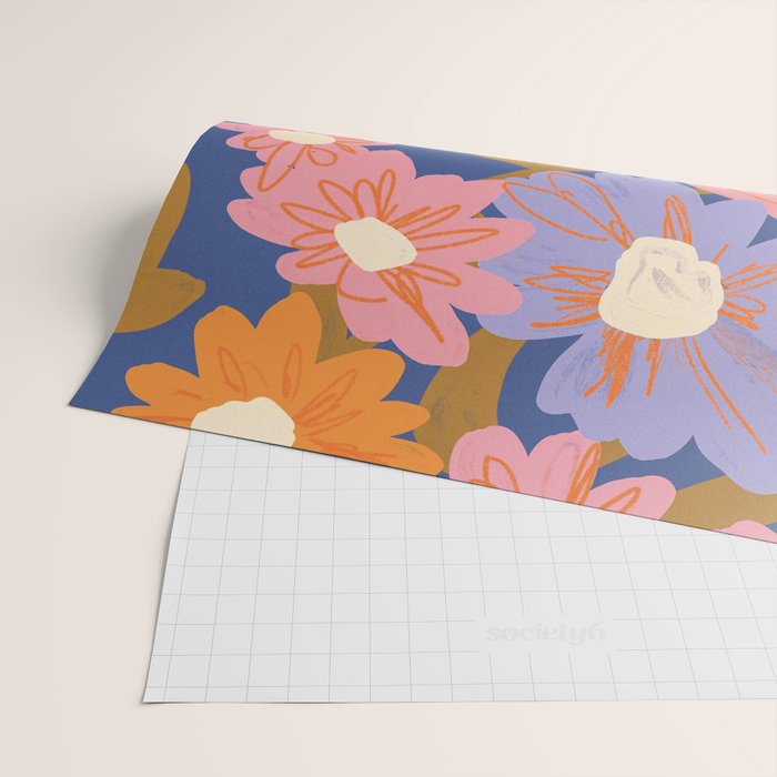 Floral 1970 Wrapping Paper Gallery Image 2