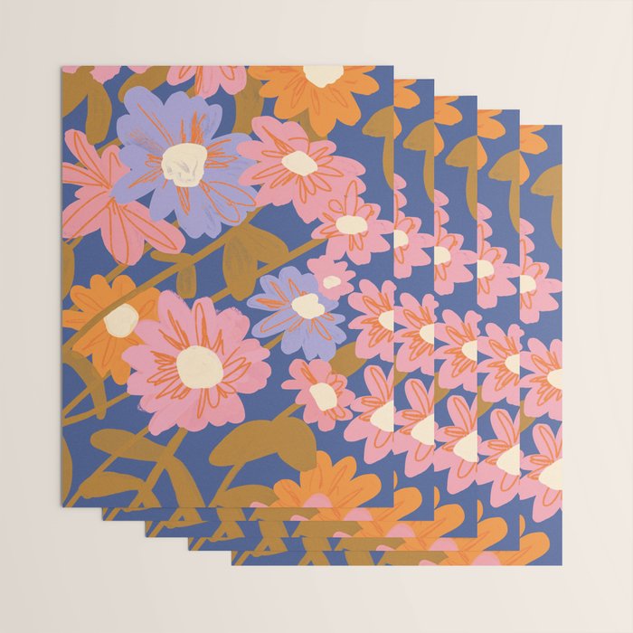 Floral 1970 Wrapping Paper Gallery Image 3