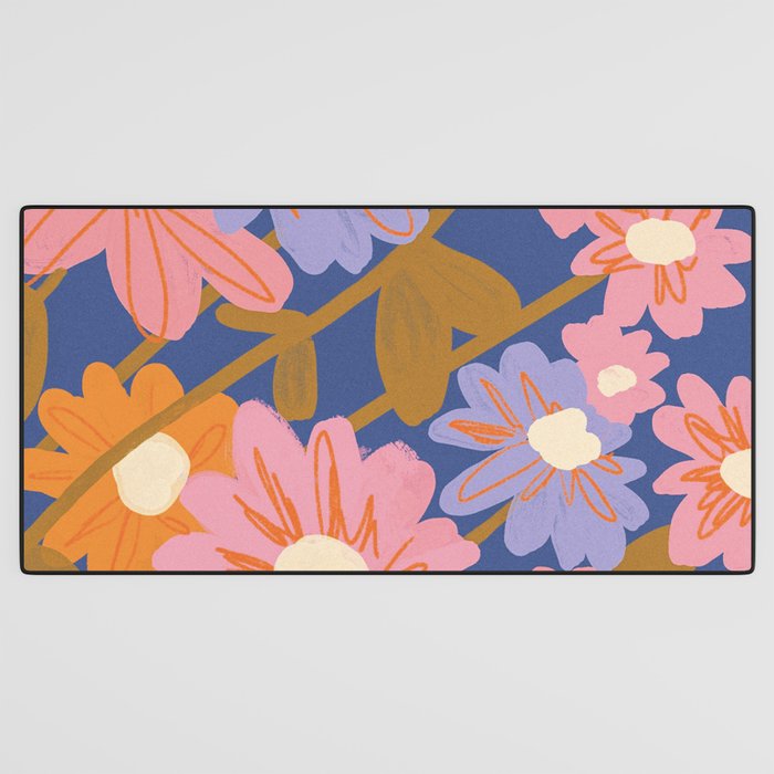 Floral 1970 Desk Mat Gallery Image 3