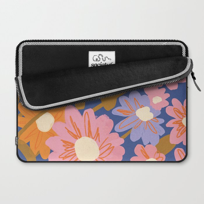 Floral 1970 Laptop Sleeve Gallery Image 2