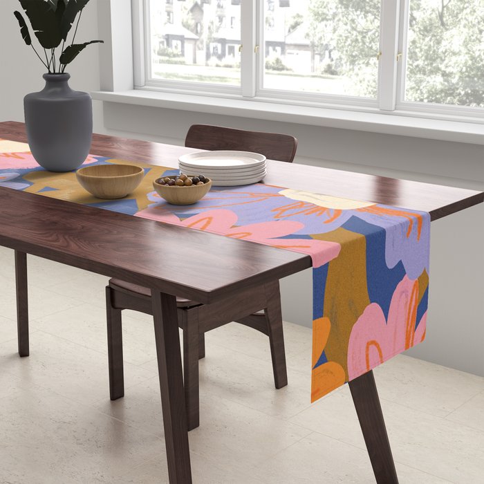 Floral 1970 Table Runner Gallery Image 2