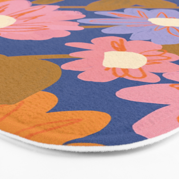 Floral 1970 Bath Mat Gallery Image 3