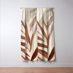 Minimal Abstract Art Tropical Leaf Window Curtain Gallery Image 3